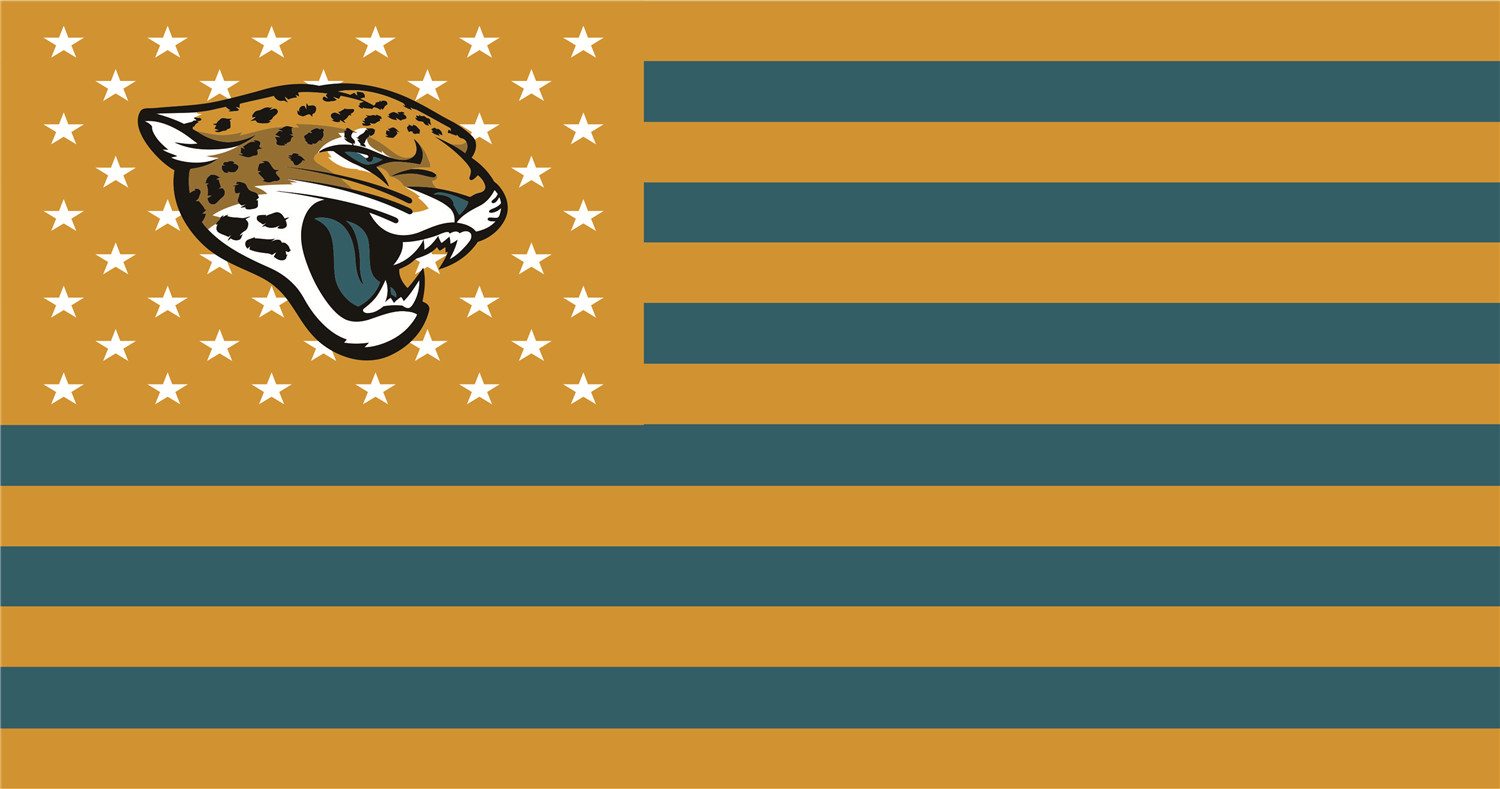 Jacksonville Jaguars Flags fabric transfer
